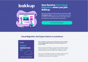 Bakkup Landing Page Thumbnail