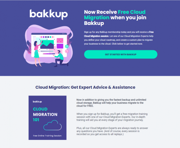 Bakkup Landing Page Thumbnail