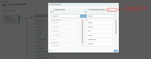 Journey Builders Data Extension Attribute Group